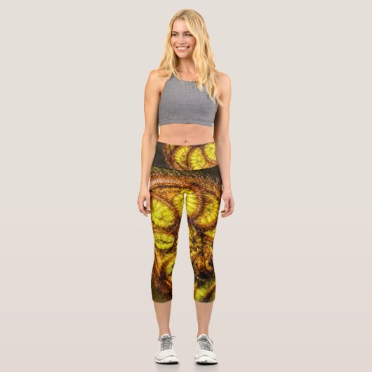 シダ葉 カプリレギンス (正面)