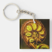 シダ葉 キーホルダー (正面)