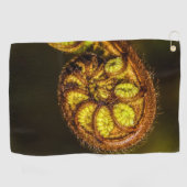 シダ葉 ゴルフタオル (横)