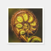 シダ葉 スタンダードカクテルナプキン (正面)