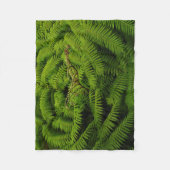 シダ葉 フリースブランケット (正面)