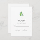 シダ葉 出欠カード (正面/裏面)