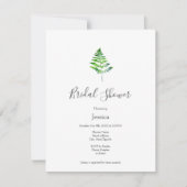 シダ葉 招待状 (正面)