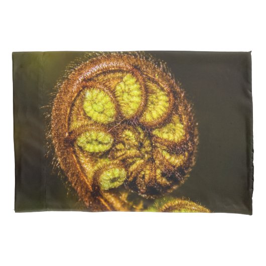 シダ葉 枕カバー (正面)