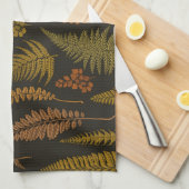 シダ3 キッチンタオル (四つ折り)