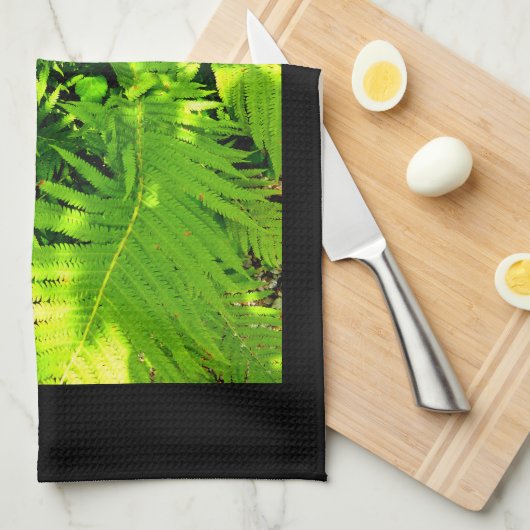 シダ キッチンタオル (四つ折り)