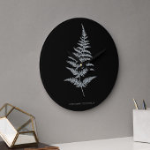 シダ – ギムノグラマChrysophylla.X線効果 – 01 ラージ壁時計