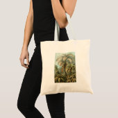 シダ ヤシの木 アンティーク 植物画 シダ アート トートバッグ (正面(商品))