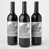 シダ ワインラベル (ボトル)