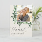 シダ |写真卒業のお知らせ 案内状 (スタンド正面)