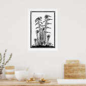 シダ(1920) by Julie de Graag Woodcut Pos ポスター (キッチン)