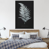 シダ – Gymnogramma Ochracea - X線効果 – 02 キャンバスプリント (インサイチュ (寝室))