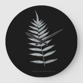 シダ – Polypodyum Fraxinifolium - X線効果–08 ラージ壁時計 (正面)