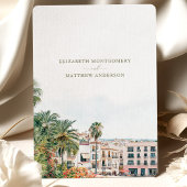 シチェス スペイン デスティネーション ウェディング セーブ・ザ・デート 招待状