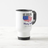 シチズンシップデイ誇りを持ったアメリカ – アメリカへ トラベルマグ (正面右)