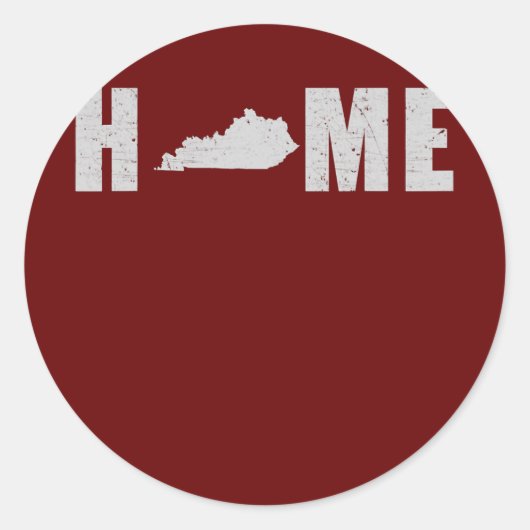 シチズン誇りを持ったアメリカ州旗USホームケンタッキー ラウンドシール (正面)