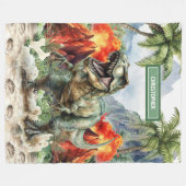 シチュアルディオナーズ誕生日毛布名前をカスタムするボーイ フリースブランケット (正面(横))