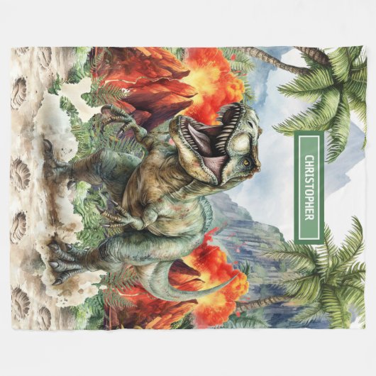 シチュアルディオナーズ誕生日毛布名前をカスタムするボーイ フリースブランケット (正面(横))