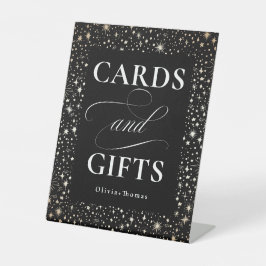 シチュアルブラックカードとギフト結婚ズ 台座サイン