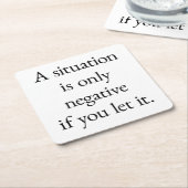 シチュエーション紙コースター スクエアペーパーコースター (アングル)