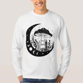 シチュノとムーンフェイズブラック&ホワイト Tシャツ