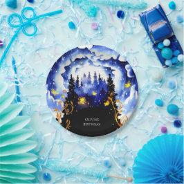 シチュラルウお洒落ードランド誕生日 ペーパープレート