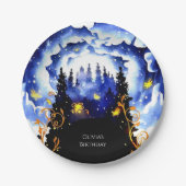 シチュラルウお洒落ードランド誕生日 ペーパープレート (正面)