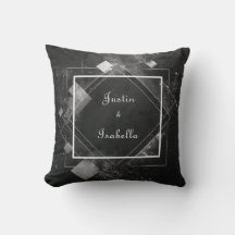 シチュラルスプラッシュエレガントジオメトリック結婚ブラック