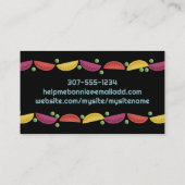 シチューポット野菜料理クラス料理料理 名刺 (裏面)