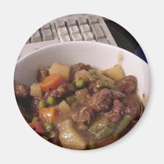 シチュー牛料理ディナーフード マグネット (正面)