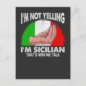 シチリおもしろいー引用文の叫びシチリア ポストカード (正面)