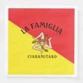 シチリはっきりしたー国旗の赤と黄 (正面)