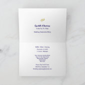 シチリアでの結婚披露結婚したパーティー後 招待状 (内部)