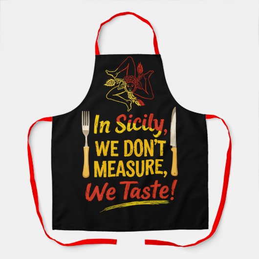 シチリアでは味を測らない！ エプロン (正面)