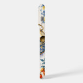 シチリアのイワシの水彩画 iPhoneケース (左側面)