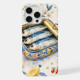 シチリアのイワシの水彩画 iPhone 15 PRO MAXケース