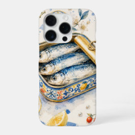シチリアのイワシの水彩画 iPhone 16 PROケース