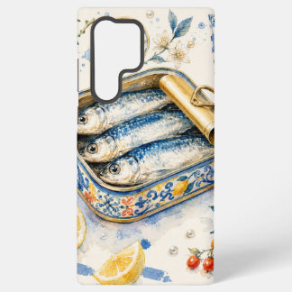 シチリアのイワシの水彩画 SAMSUNG GALAXY S22 ULTRAケース
