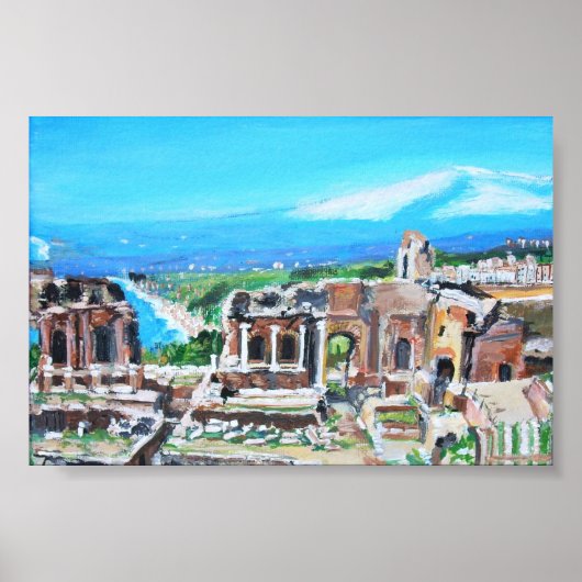 シチリアのギリシャ劇場 – ポスター (正面)