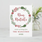 シチリアのクリスマス、お祝いカスタム シーズンカード (スタンド正面)