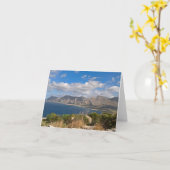 シチリアのコーストカード。あなた空白の自身のメッセージのために カード (黄色い花)