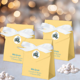 シチリアのシンボル トリナクリア メドゥーサ イエロー シチリアン フェイバーボックス