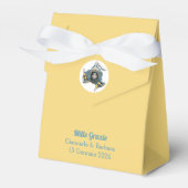 シチリアのシンボル トリナクリア メドゥーサ イエロー シチリアン フェイバーボックス (正面サイド)