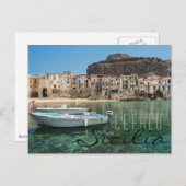 シチリアのセファルの町 ポストカード (正面/裏面)