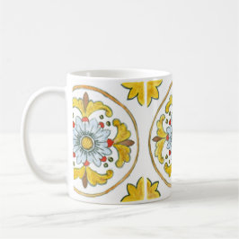 シチリアのタイル伝統的デザインとセラミックマグ コーヒーマグカップ