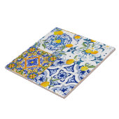 シチリアのタイル,マジョリカ,レモン,タイル タイル (側面)