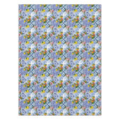 シチリアのタイル，マジョリカ，レモン，柑橘類 テーブルクロス (正面)