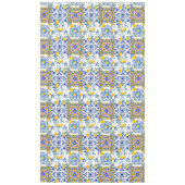 シチリアのタイル，レモン，マジョリカタブレクロス テーブルクロス (正面)