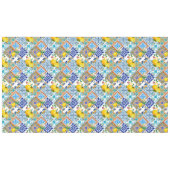 シチリアのタイル，レモン，マジョリカ テーブルクロス (正面(横))