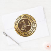 シチリアのトリナキュリア（ブロンズ） ラウンドシール (封筒)